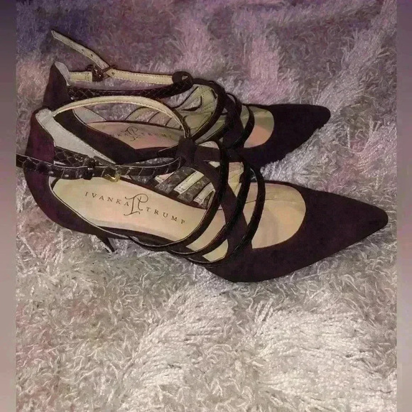 IVANKA TRUMP purple suede pumps size 8M - Picture 3 of 11